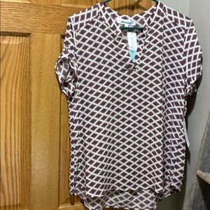 Alice Blue Geraldo Dalit Neck Blouse-L-NWT